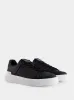Black and White B-Court Leather Sneakers sold by Fashion Clinic