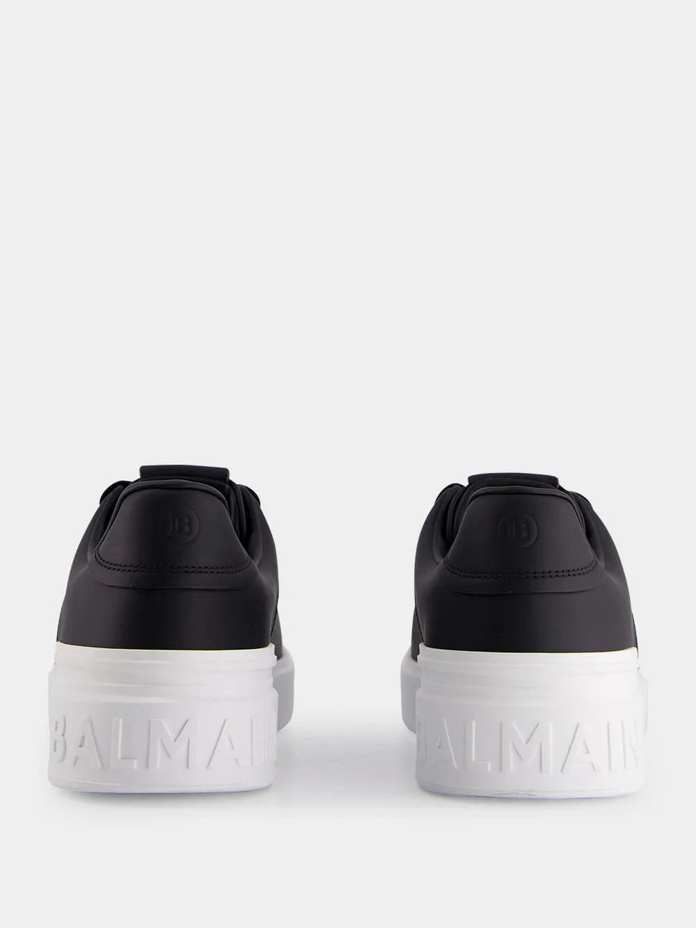 Black and White B-Court Leather Sneakers sold by Fashion Clinic product image thumbnail 5