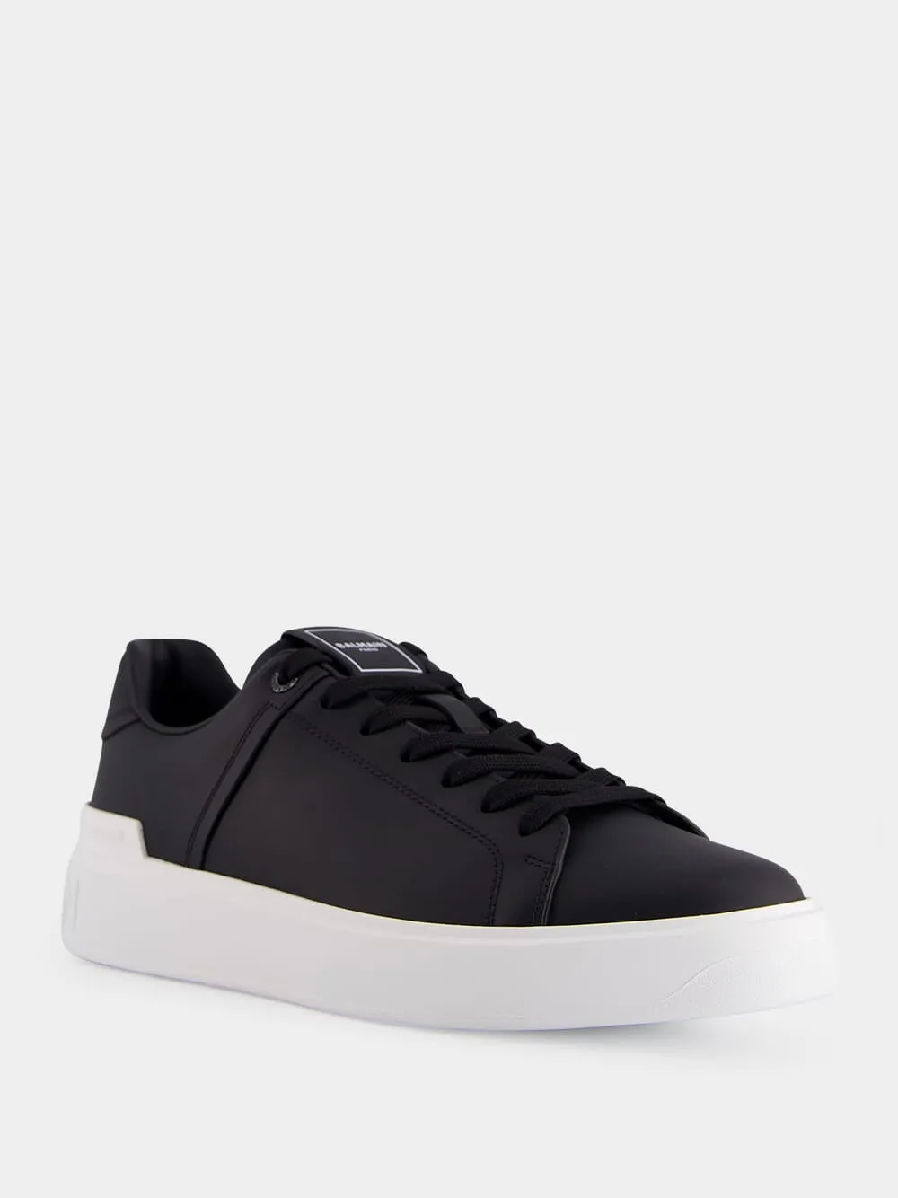 Black and White B-Court Leather Sneakers sold by Fashion Clinic product image thumbnail 2