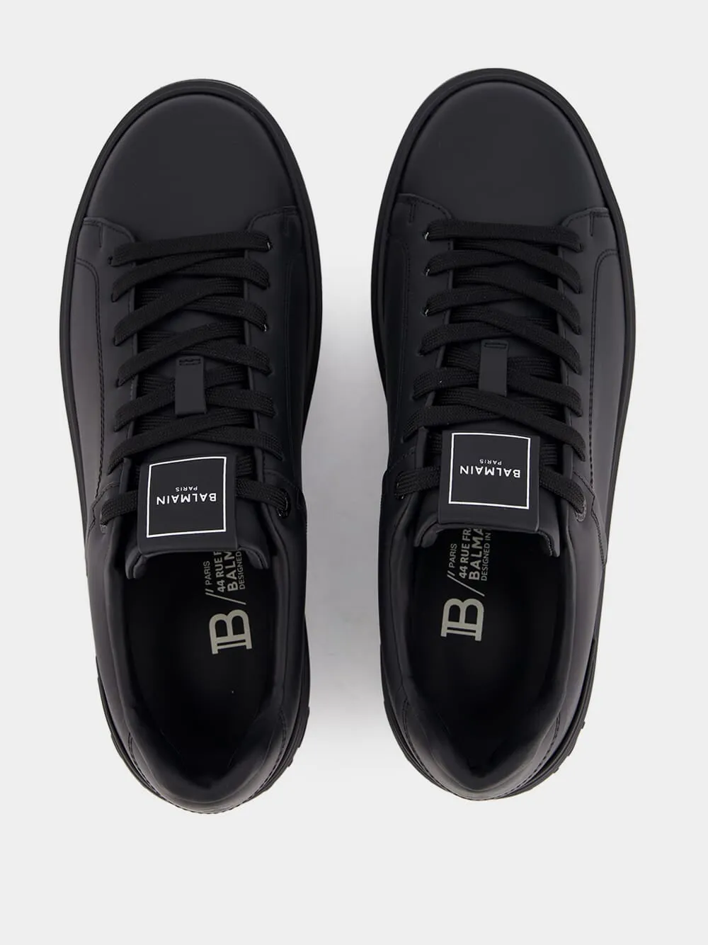 Black B-Court Leather Sneakers sold by Fashion Clinic product image thumbnail 4