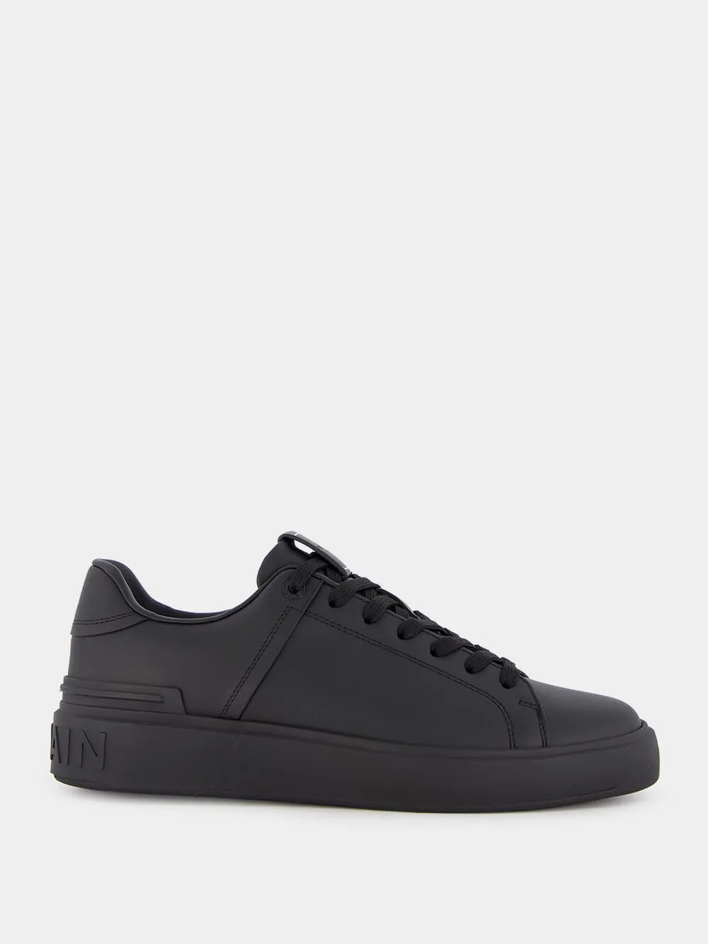 Black B-Court Leather Sneakers sold by Fashion Clinic