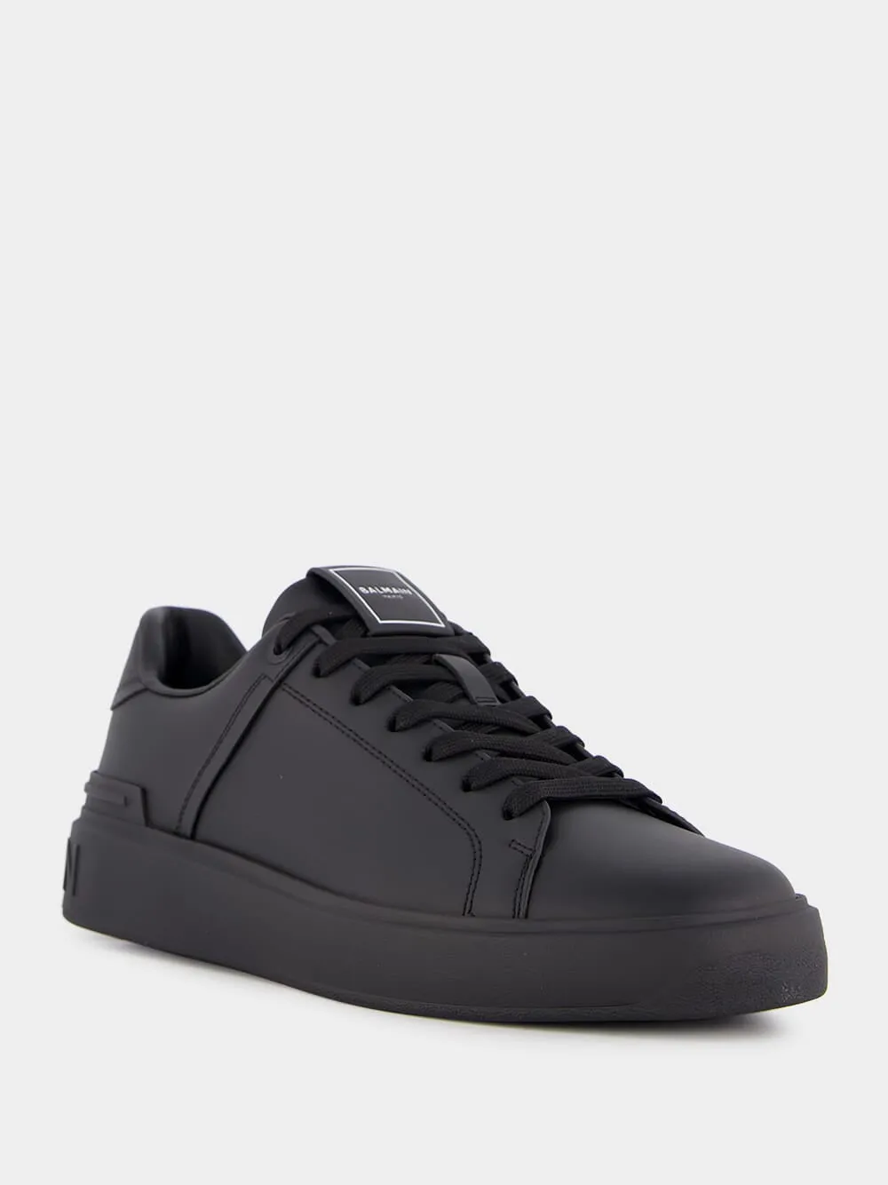 Black B-Court Leather Sneakers sold by Fashion Clinic product image thumbnail 2