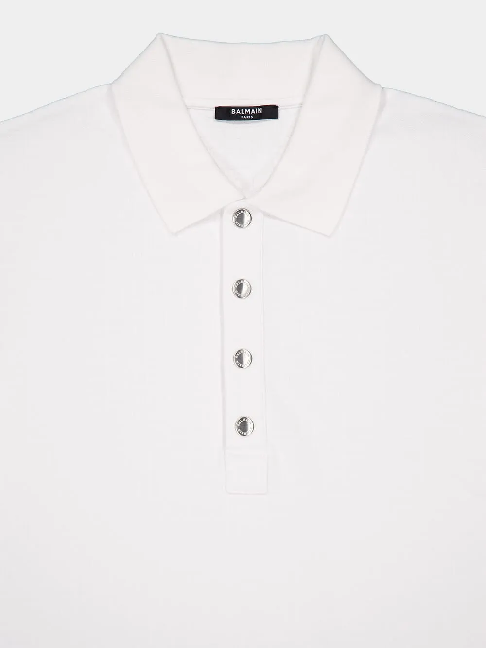 White Short-Sleeve Polo sold by Fashion Clinic product image thumbnail 3