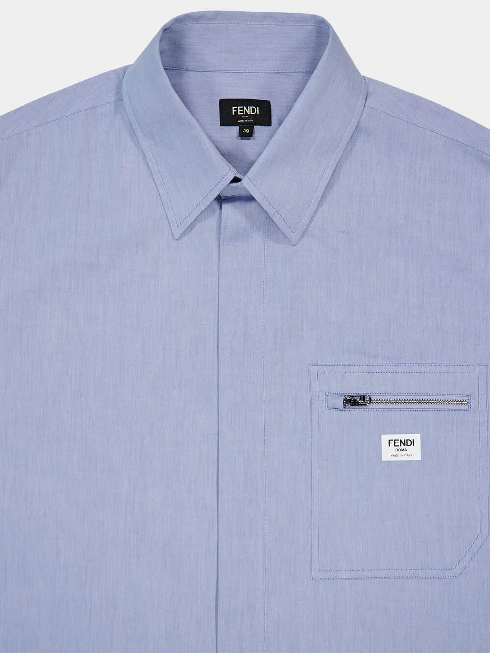 Small patch pocket Cotton Shirt sold by Fashion Clinic product image thumbnail 4