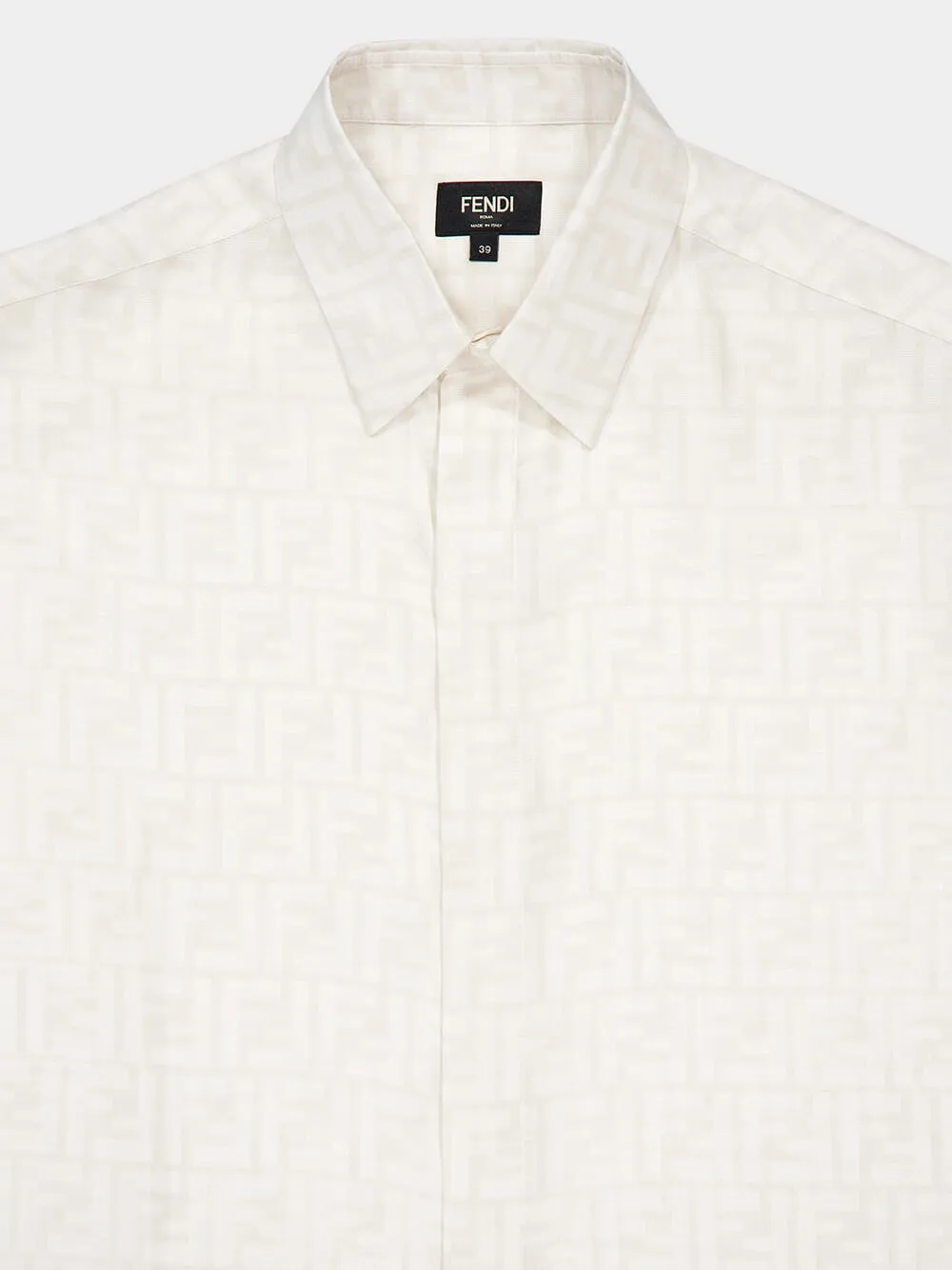 White FF Silk Shirt sold by Fashion Clinic product image thumbnail 4