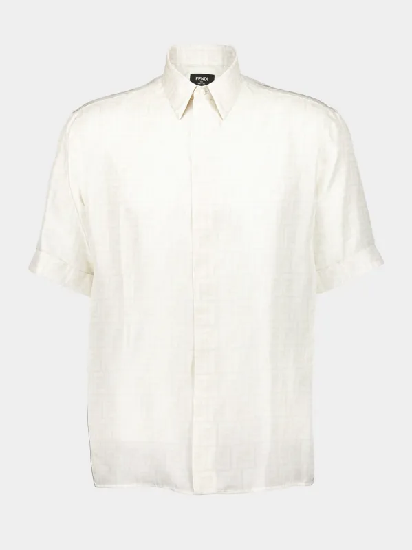 White FF Silk Shirt sold by Fashion Clinic