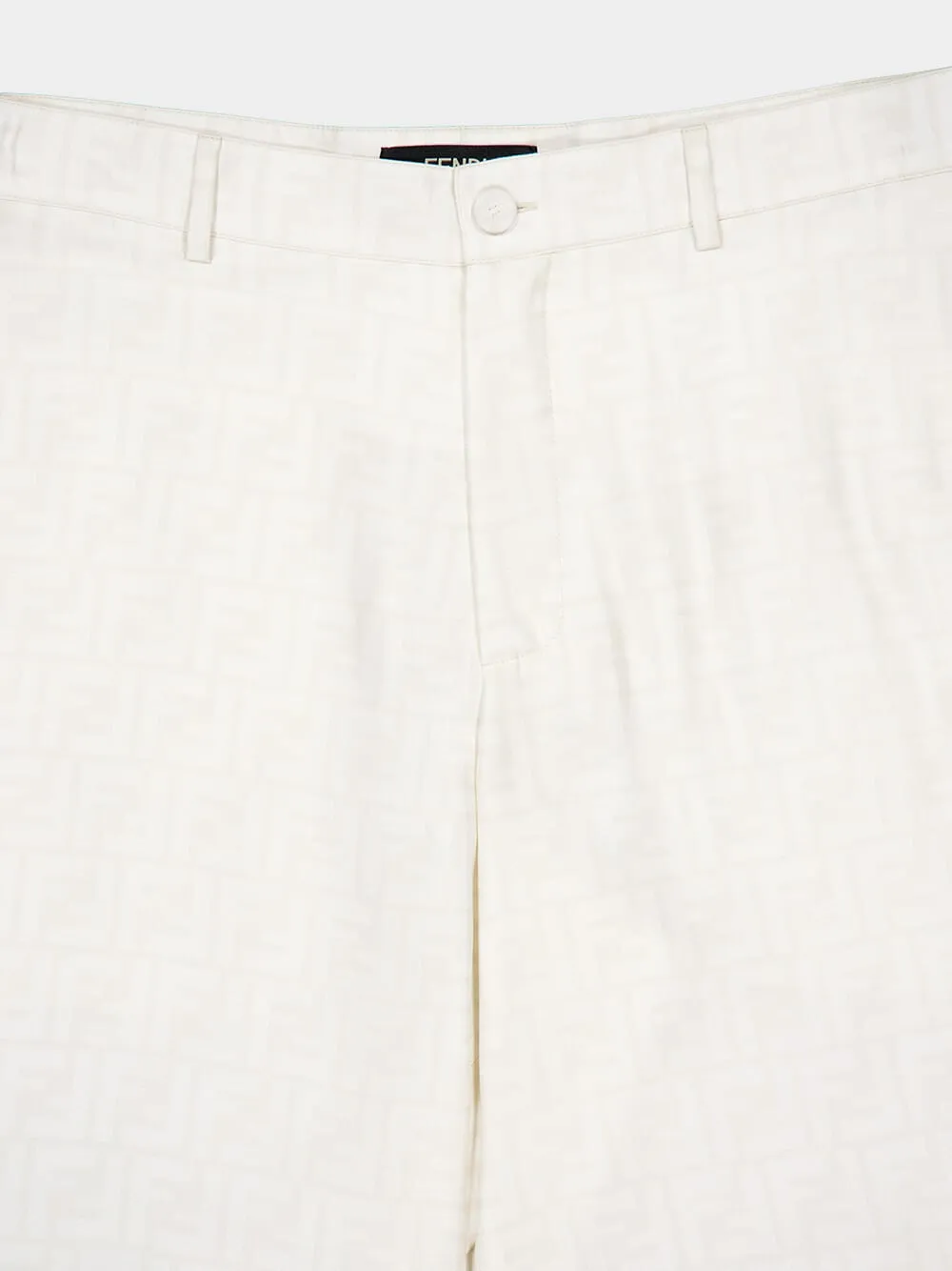 White FF Silk Shorts sold by Fashion Clinic product image thumbnail 4