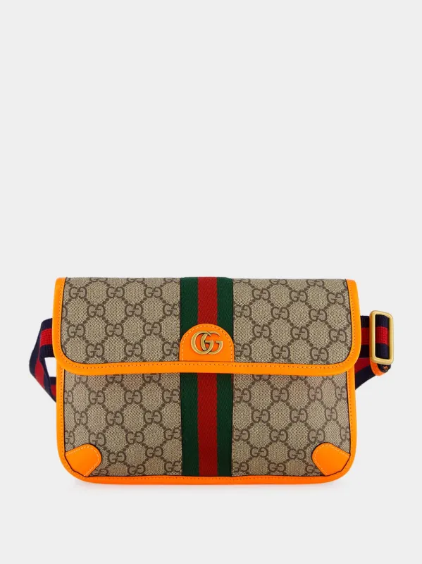 Ophidia Orange GG Small Belt Bag sold by Fashion Clinic