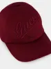 Burgundy Baseball Hat with Embroidery sold by Fashion Clinic