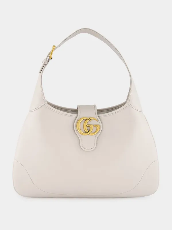 Light Grey Aphrodite Medium Shoulder Bag sold by Fashion Clinic
