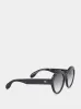 Black Round Acetate Sunglasses sold by Fashion Clinic