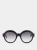 Black Round Acetate Sunglasses sold by Fashion Clinic