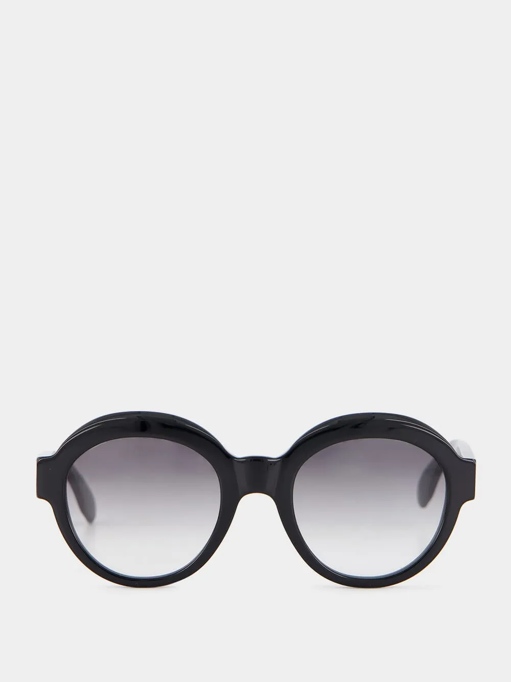 Black Round Acetate Sunglasses sold by Fashion Clinic