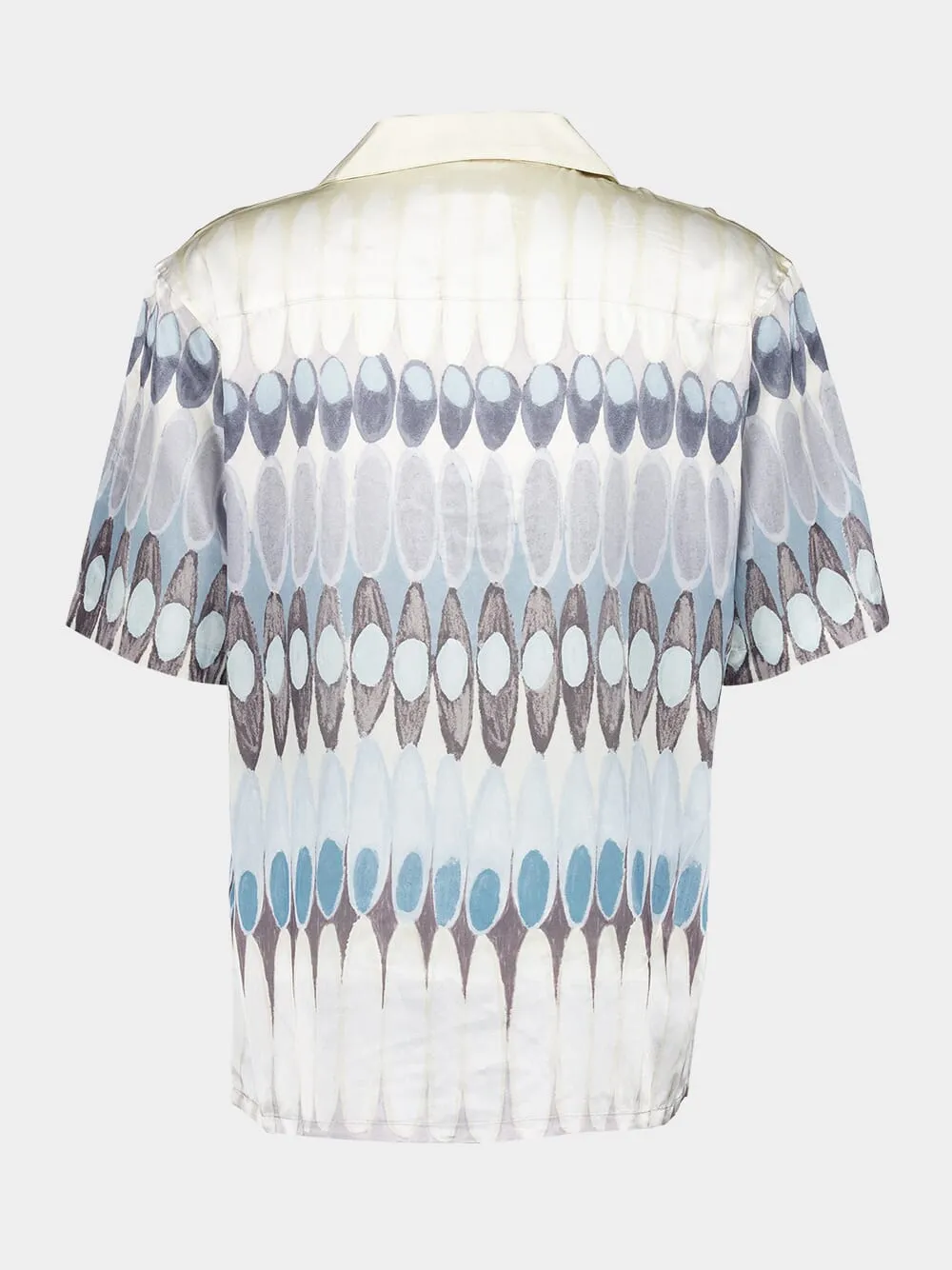 White Eclipse Silk Camp Collar Shirt sold by Fashion Clinic product image thumbnail 3