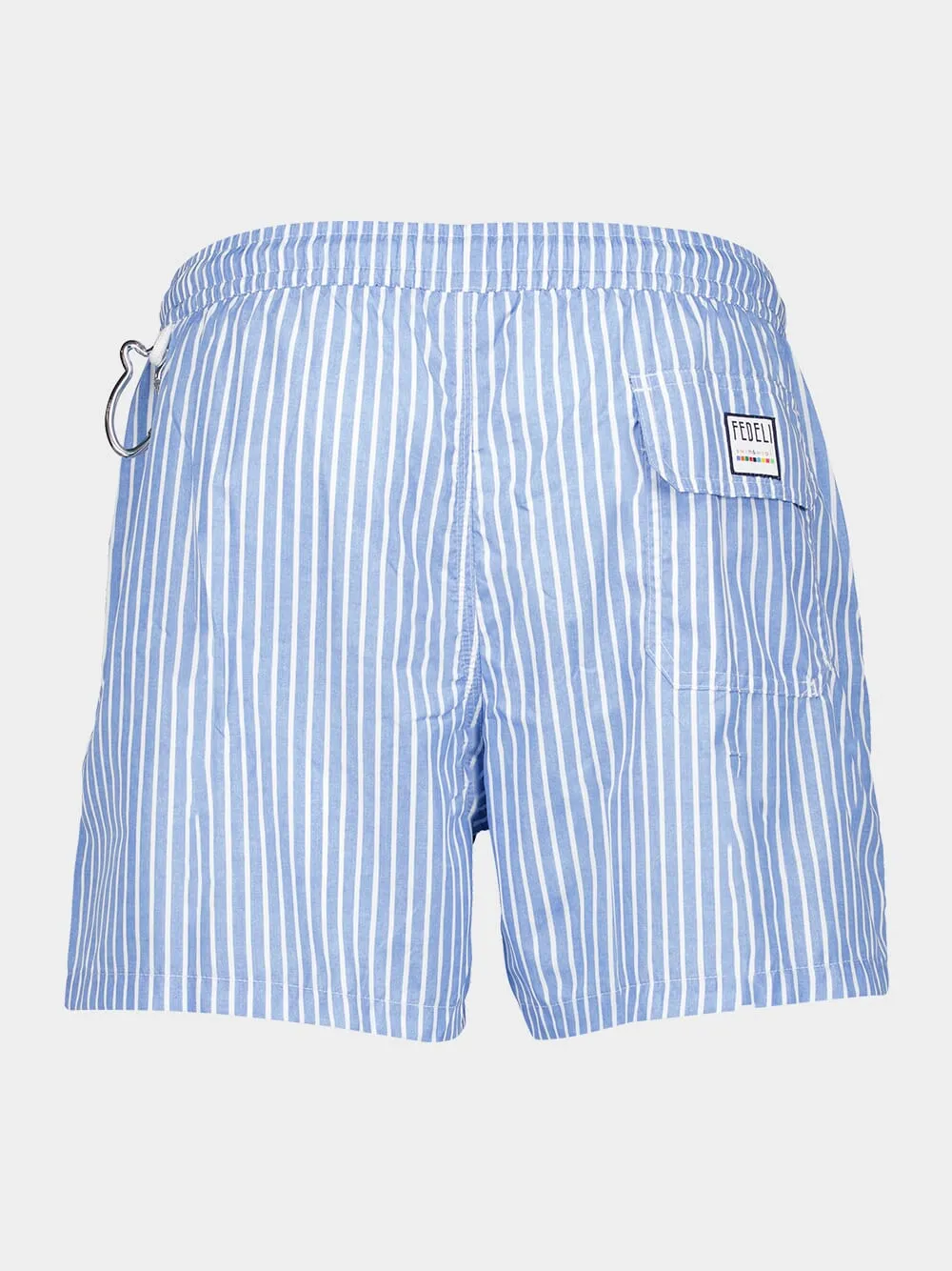 Blue Riga Pattern Swim Trunks sold by Fashion Clinic product image thumbnail 2