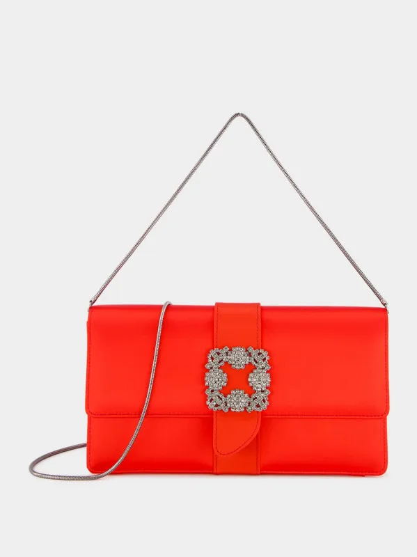 Capri Red Jewel Clutch sold by Fashion Clinic