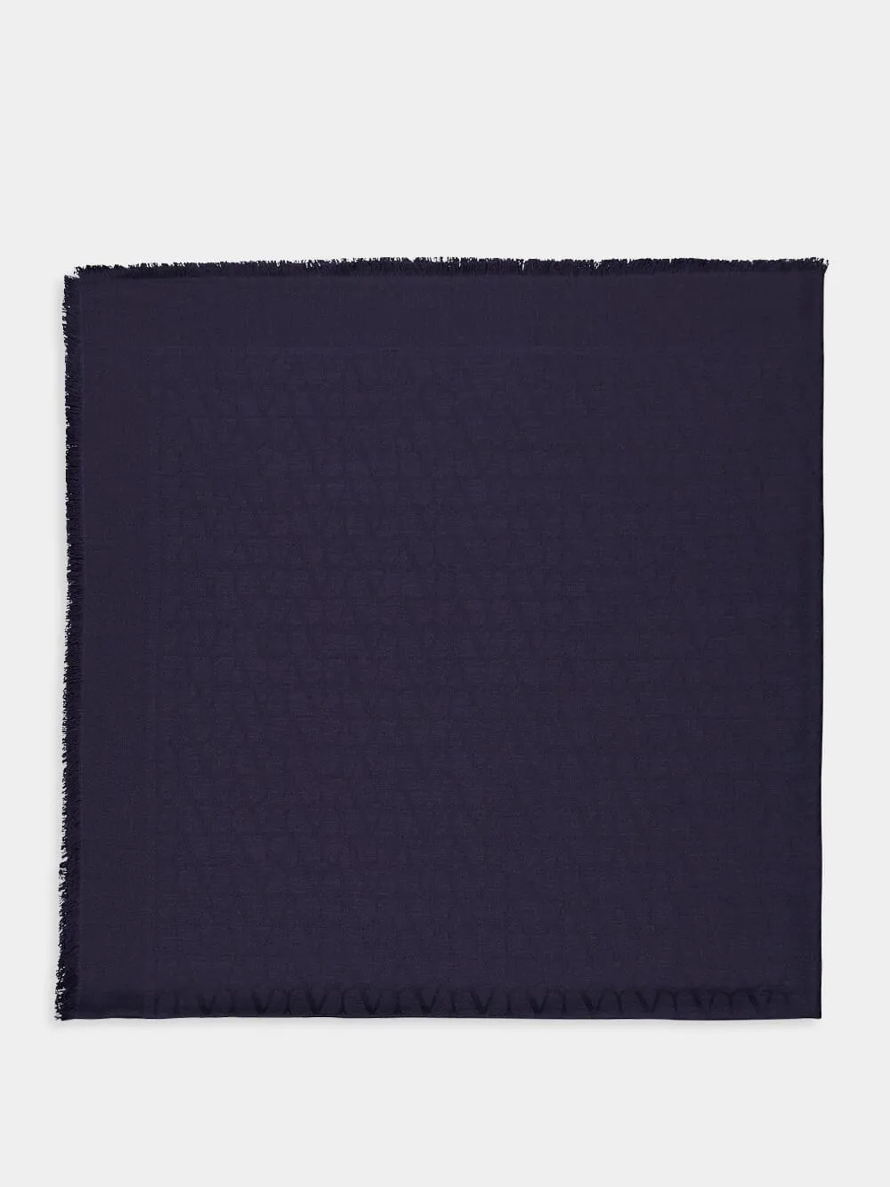 Navy Toile Iconographe Wool and Silk Shawl sold by Fashion Clinic