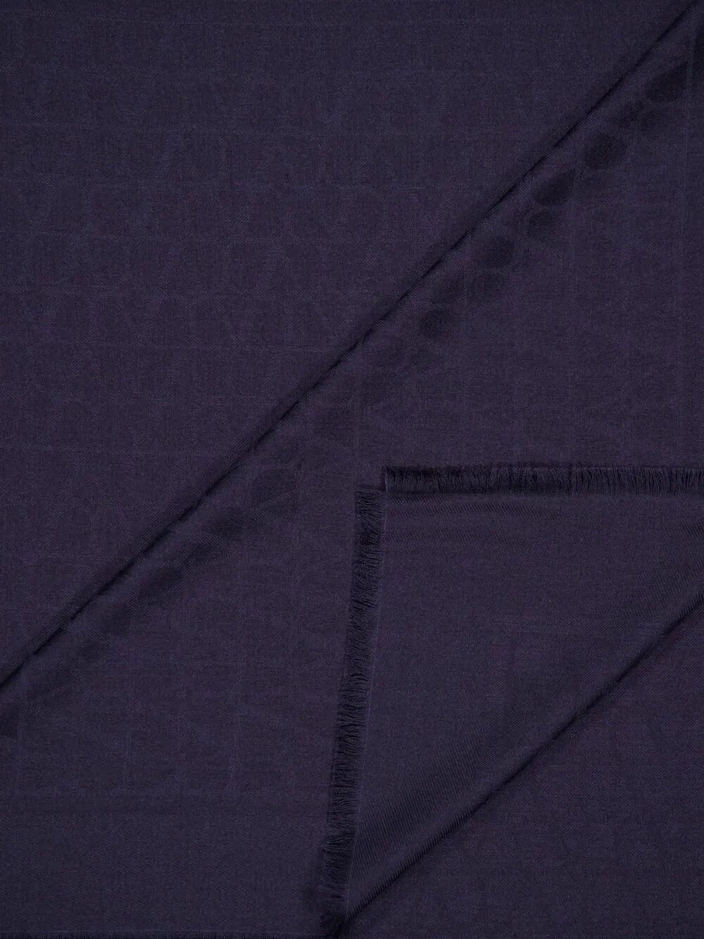 Navy Toile Iconographe Wool and Silk Shawl sold by Fashion Clinic product image thumbnail 2