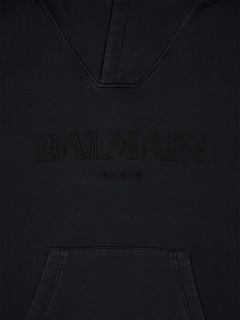 Black Vintage Balmain Embroidered Hoodie sold by Fashion Clinic product image thumbnail 3