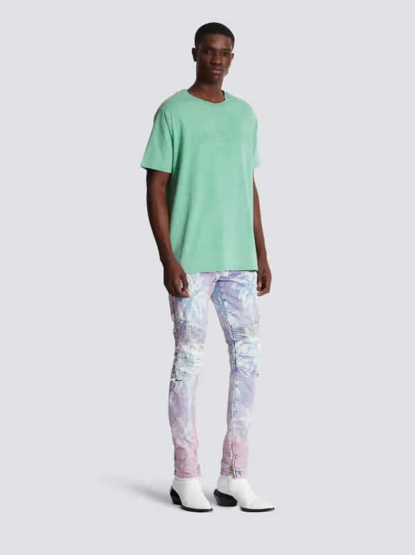 Green Vintage Balmain Embroidered T-Shirt sold by Fashion Clinic