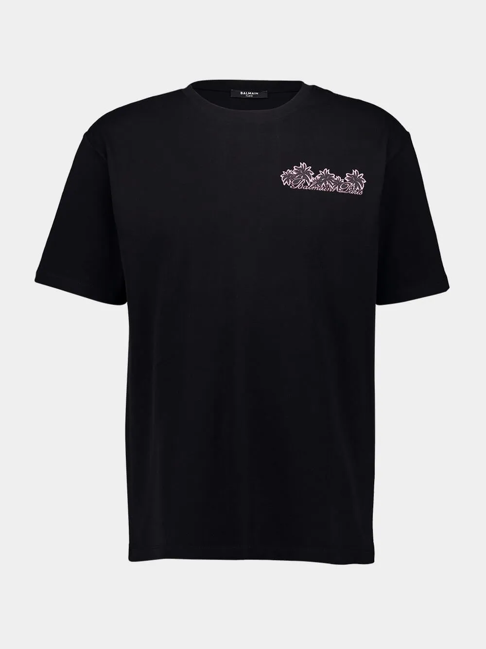 Black Club Balmain Signature T-Shirt sold by Fashion Clinic