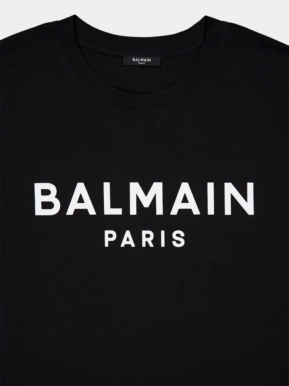 Black Printed Balmain Paris T-Shirt sold by Fashion Clinic product image thumbnail 3