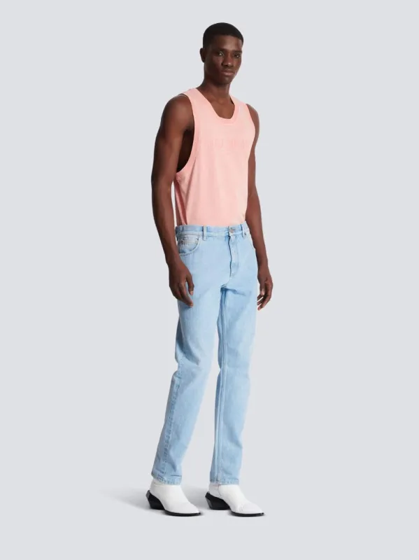 Light Blue Regular-Fit Denim Jeans sold by Fashion Clinic