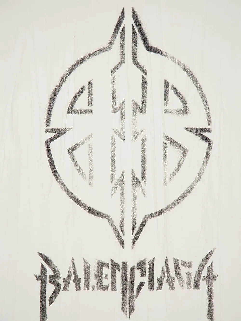 Ecru Metal BB Stencil T-Shirt sold by Fashion Clinic product image thumbnail 4