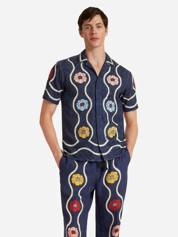 x La DoubleJ Whitsun Placèe Blue Maitan Shirt sold by Fashion Clinic