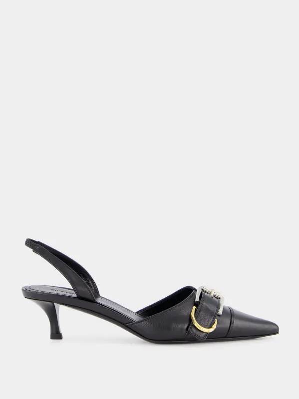 Black Voyou Slingbacks sold by Fashion Clinic