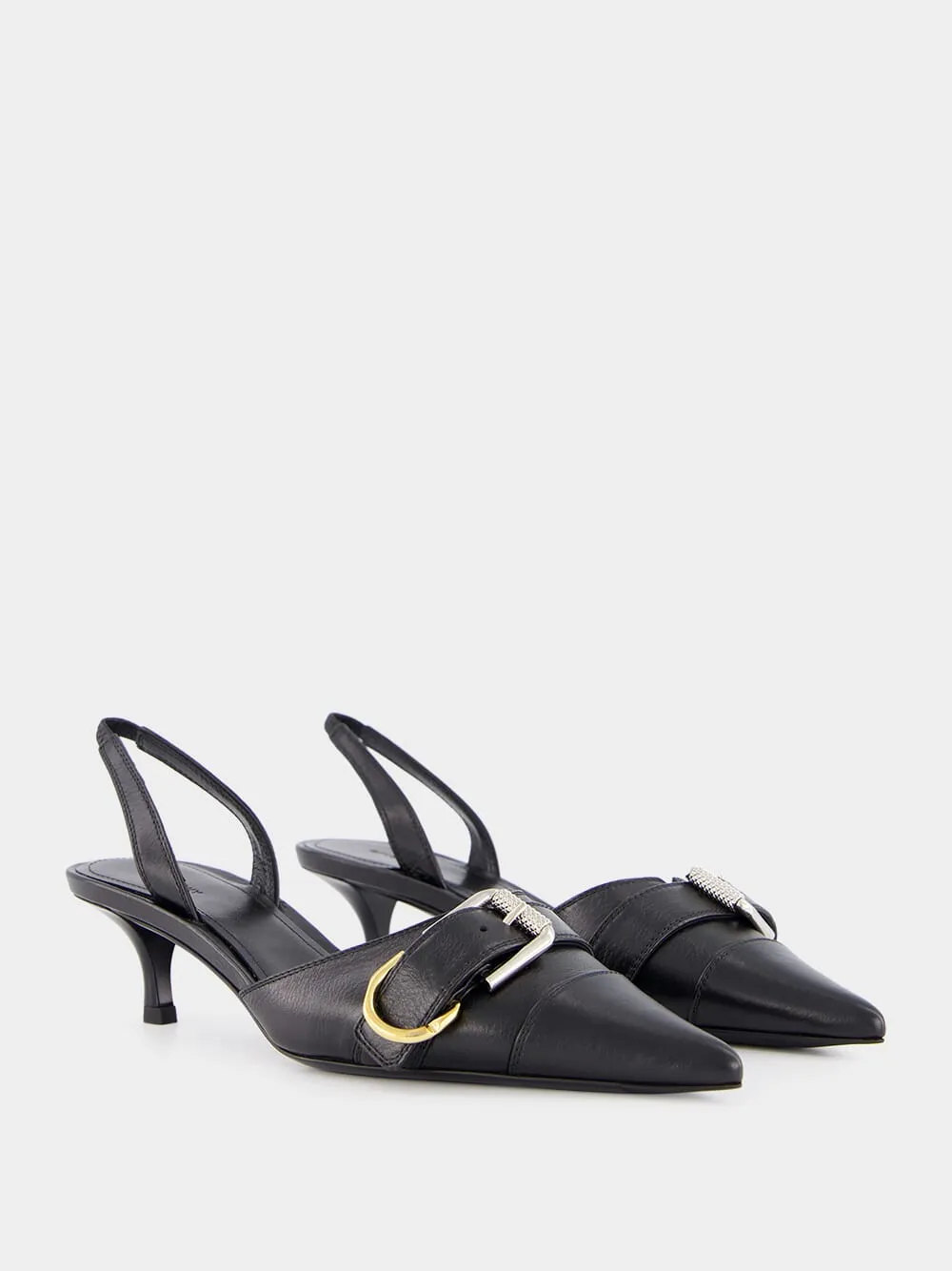 Black Voyou Slingbacks sold by Fashion Clinic product image thumbnail 3