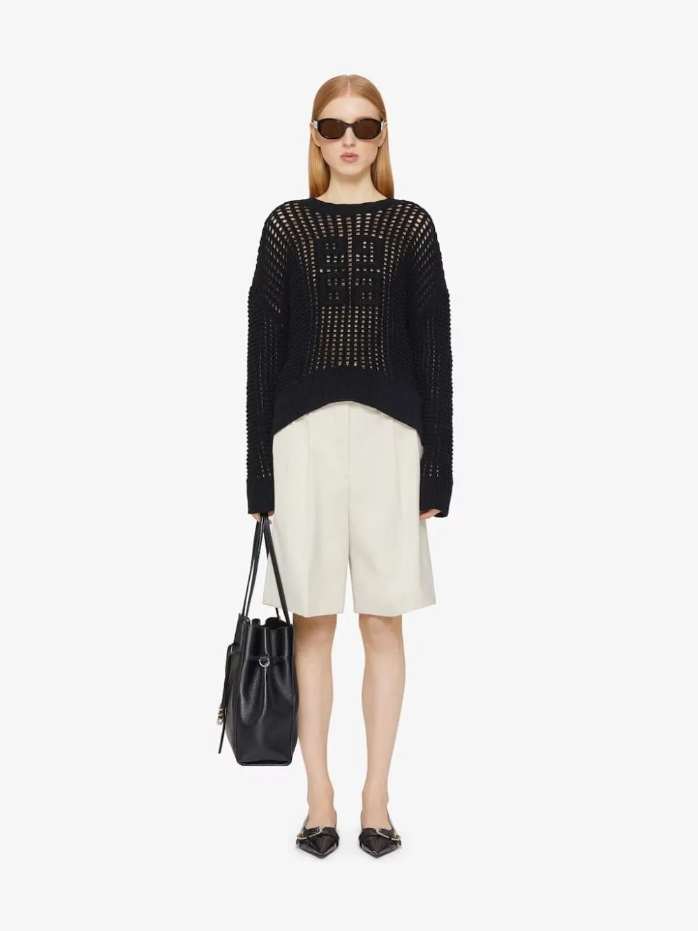 Black 4G Sweater in Wool and Cashmere sold by Fashion Clinic product image thumbnail 2