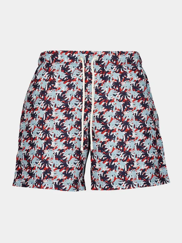 Palm Camo Swim Shorts sold by Fashion Clinic