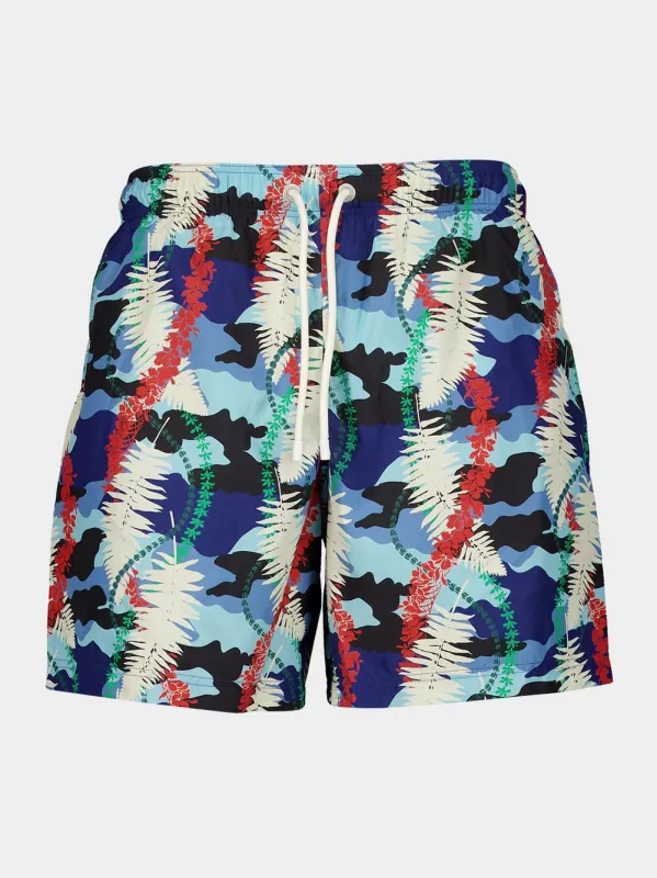 Leaf Camo Swim Shorts sold by Fashion Clinic