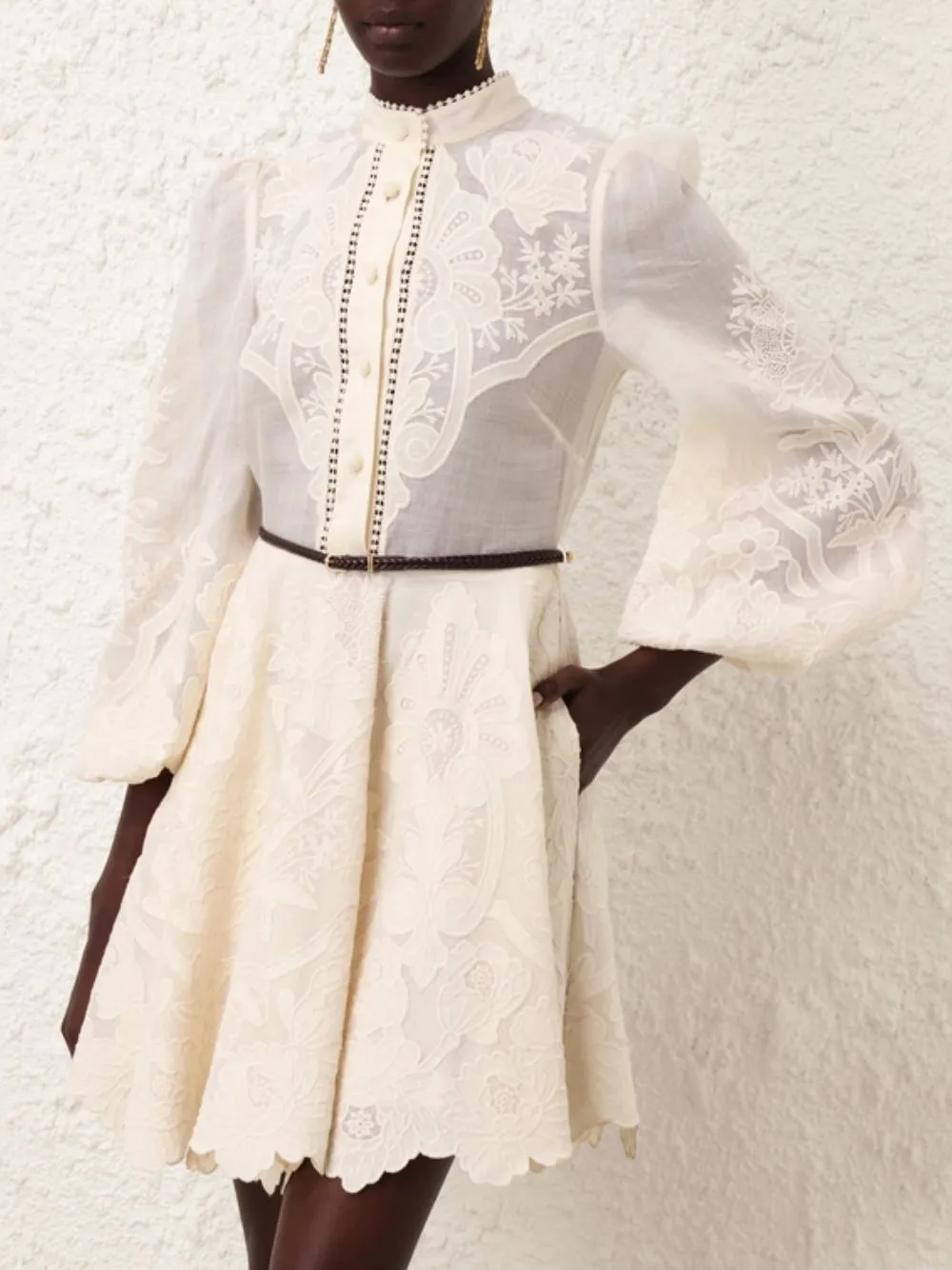 Ottie Embroidered Mini Dress sold by Fashion Clinic product image thumbnail 2