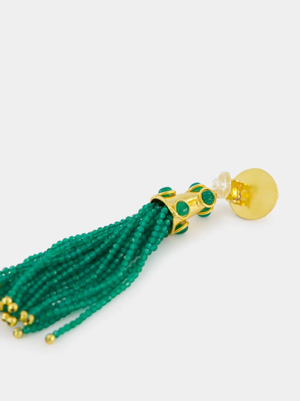 Emerald Gio Pendant Earrings sold by Fashion Clinic product image thumbnail 4