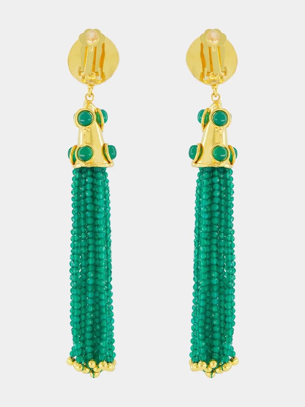 Emerald Gio Pendant Earrings sold by Fashion Clinic product image thumbnail 2