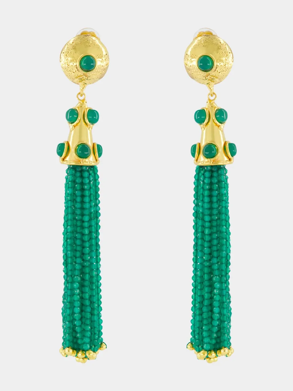 Emerald Gio Pendant Earrings sold by Fashion Clinic