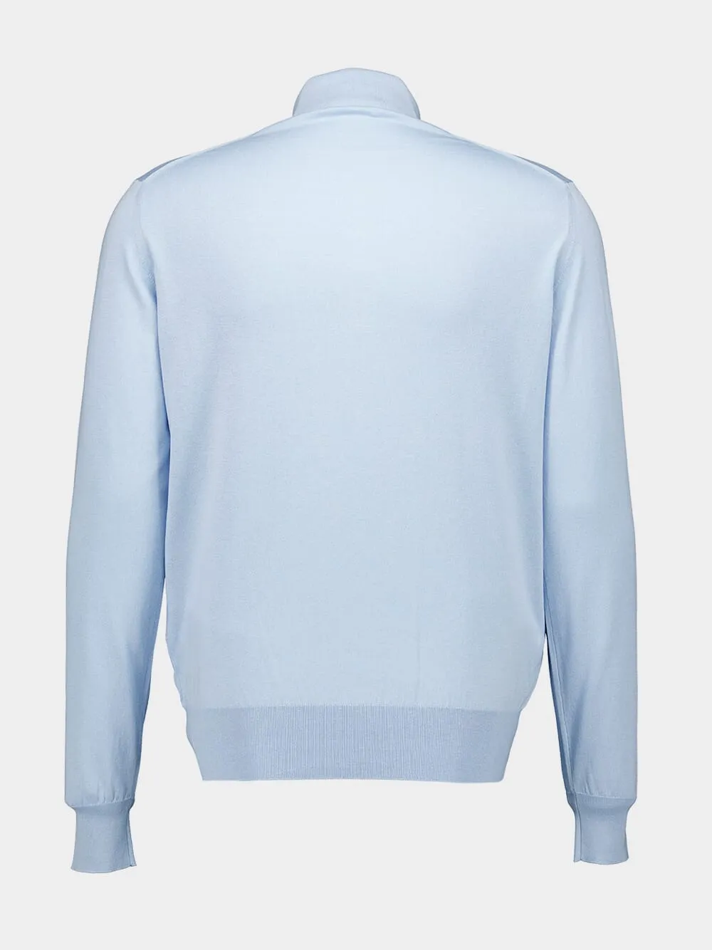 Long-Sleeved Silk Blend Polo sold by Fashion Clinic product image thumbnail 3