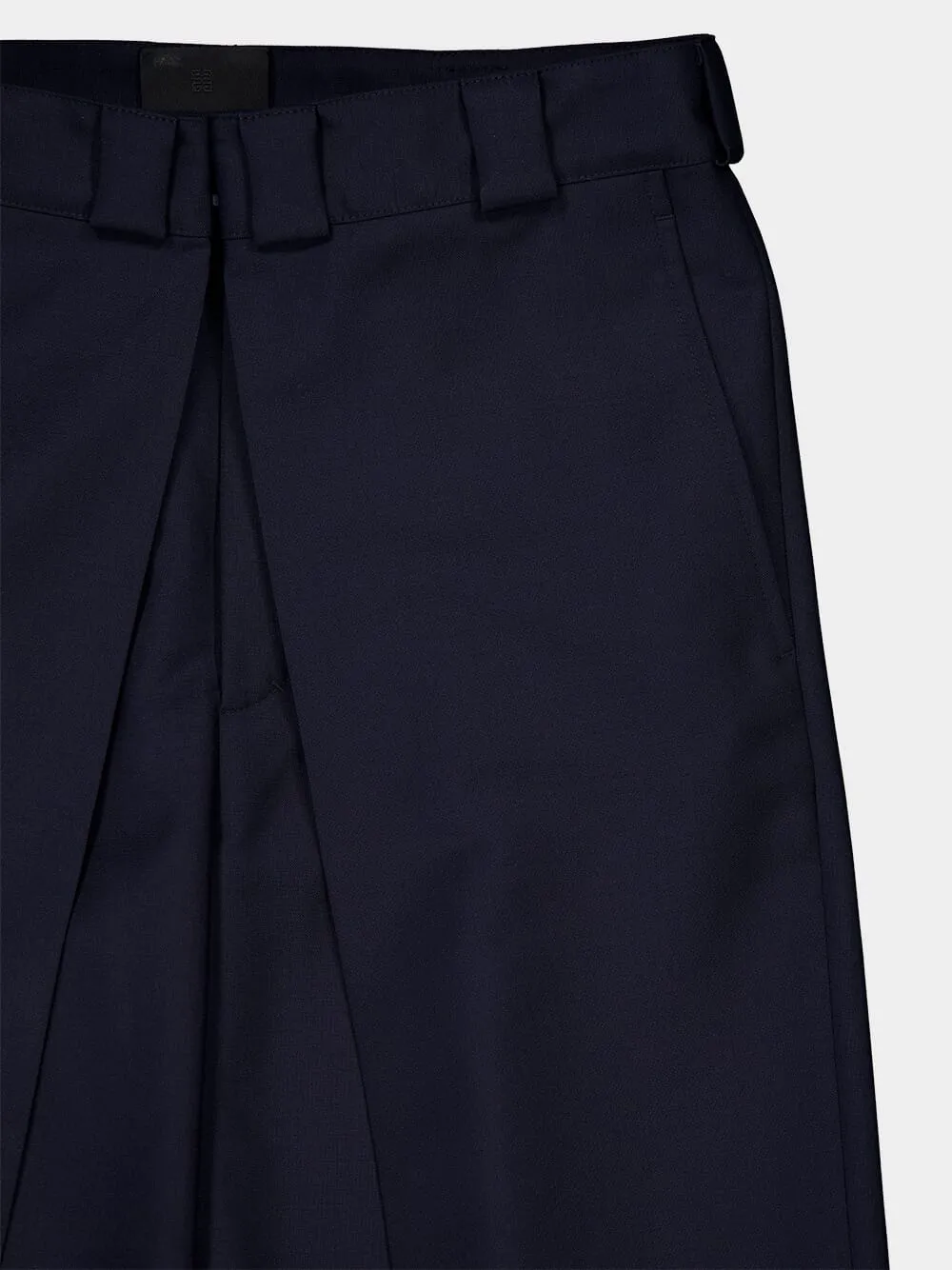 Night Blue Wool-Mohair Chinos sold by Fashion Clinic product image thumbnail 3