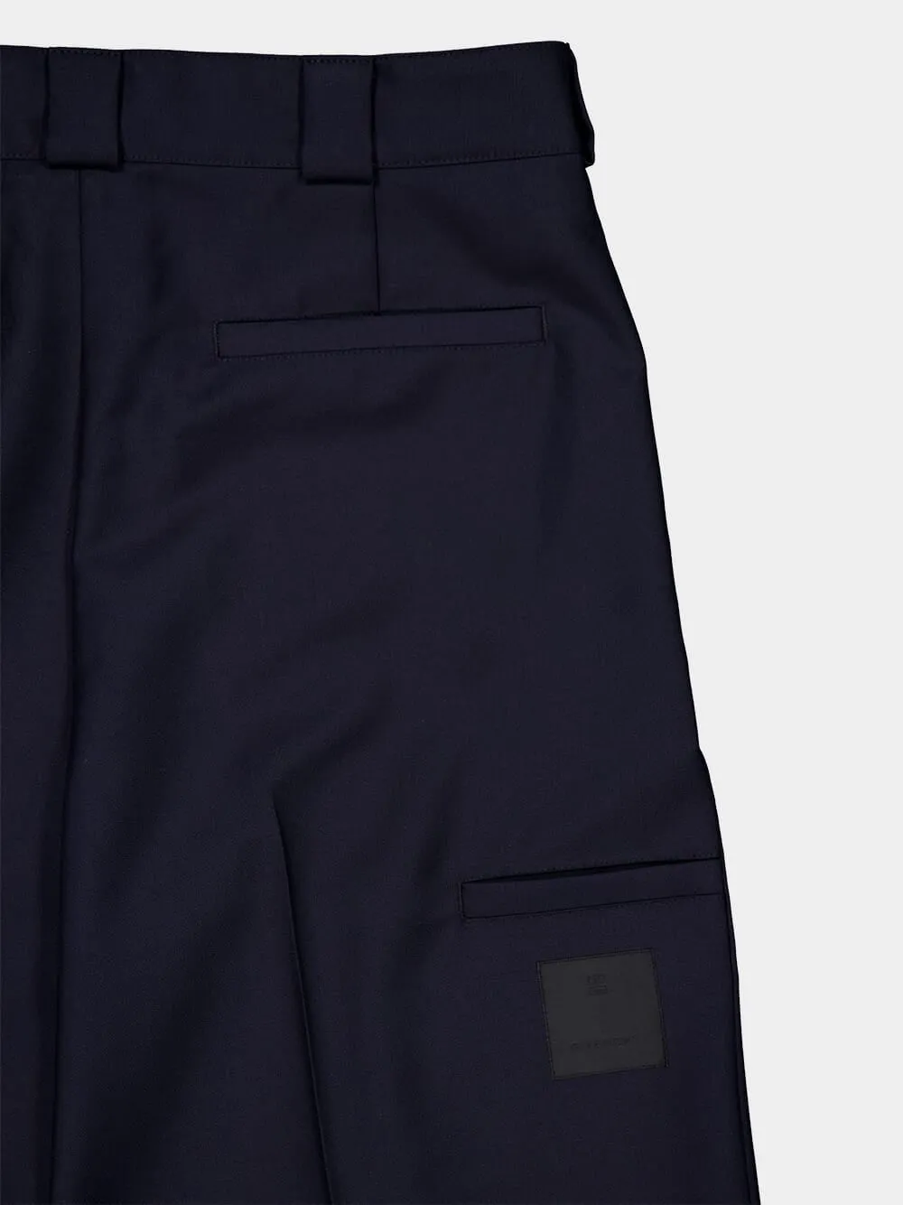Night Blue Wool-Mohair Chinos sold by Fashion Clinic product image thumbnail 4