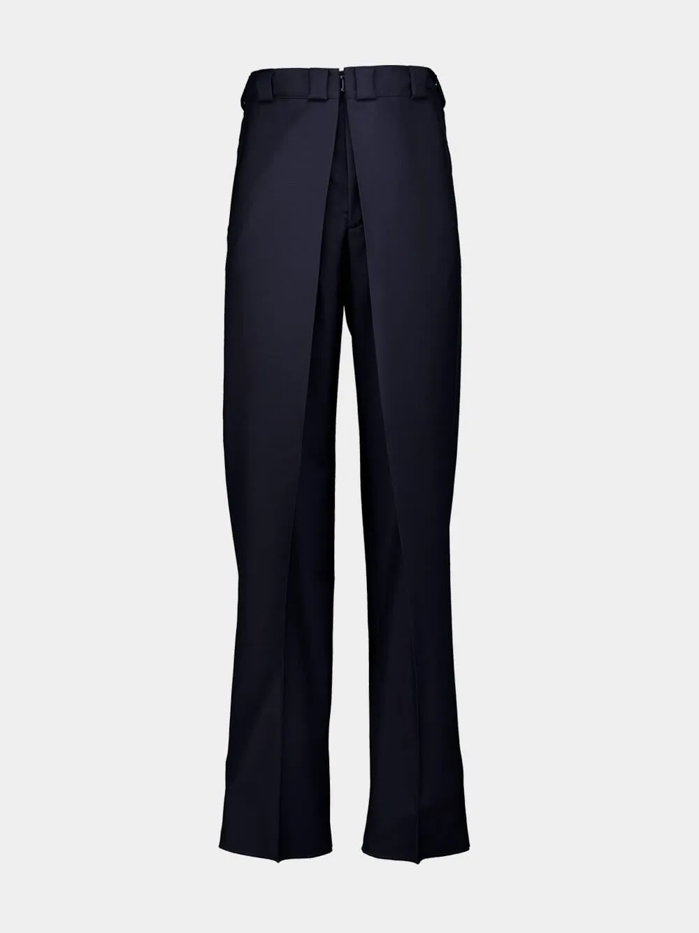 Night Blue Wool-Mohair Chinos sold by Fashion Clinic