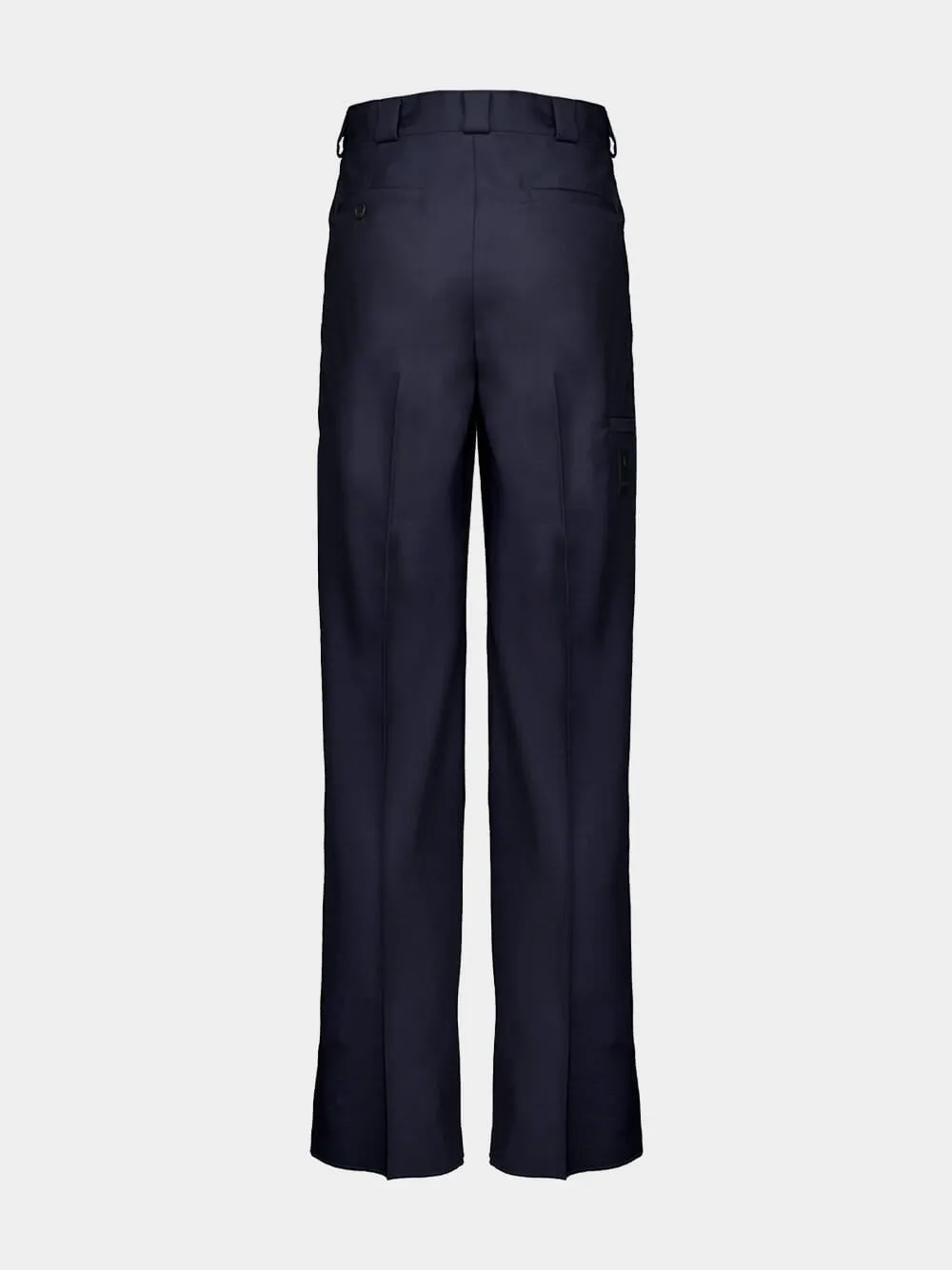 Night Blue Wool-Mohair Chinos sold by Fashion Clinic product image thumbnail 2