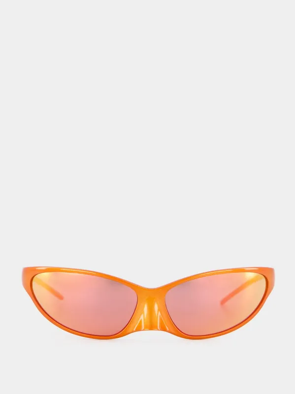 4G Cat Orange Sunglasses made by Balenciaga