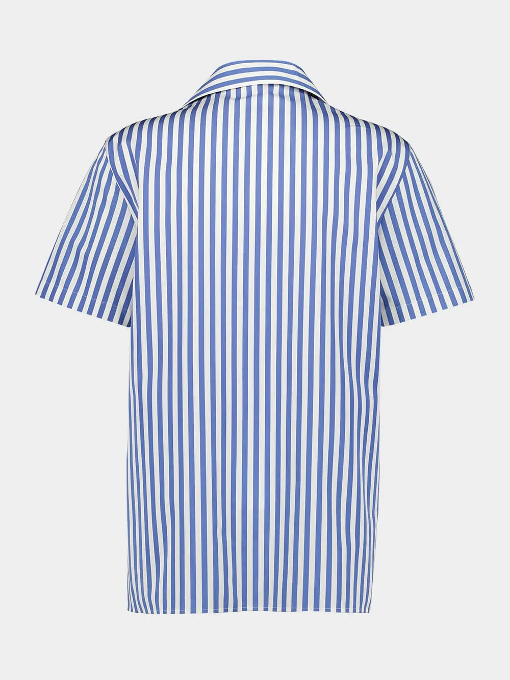 Short-Sleeved Striped Cotton Pyjama Shirt sold by Fashion Clinic product image thumbnail 2