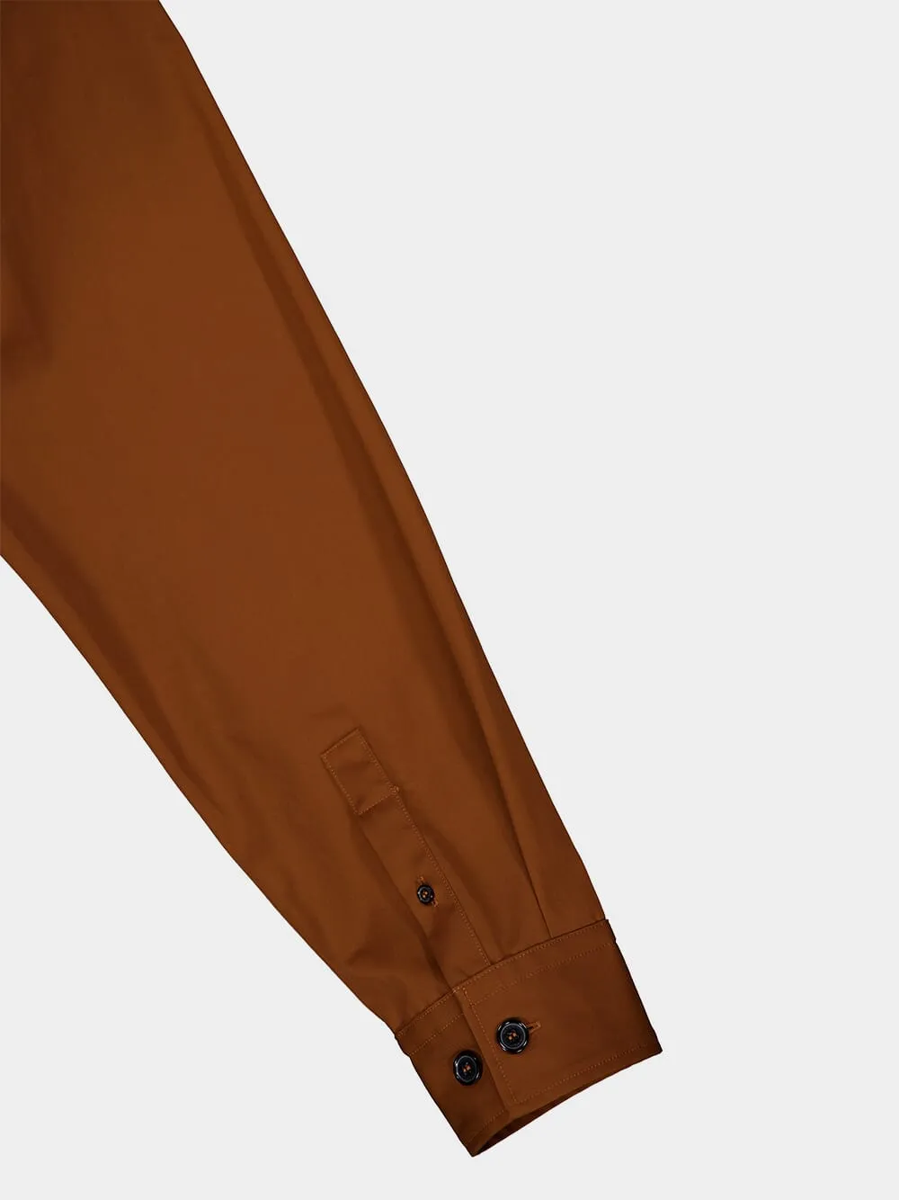 Tobacco Brown Embroidered Shirt sold by Fashion Clinic product image thumbnail 4