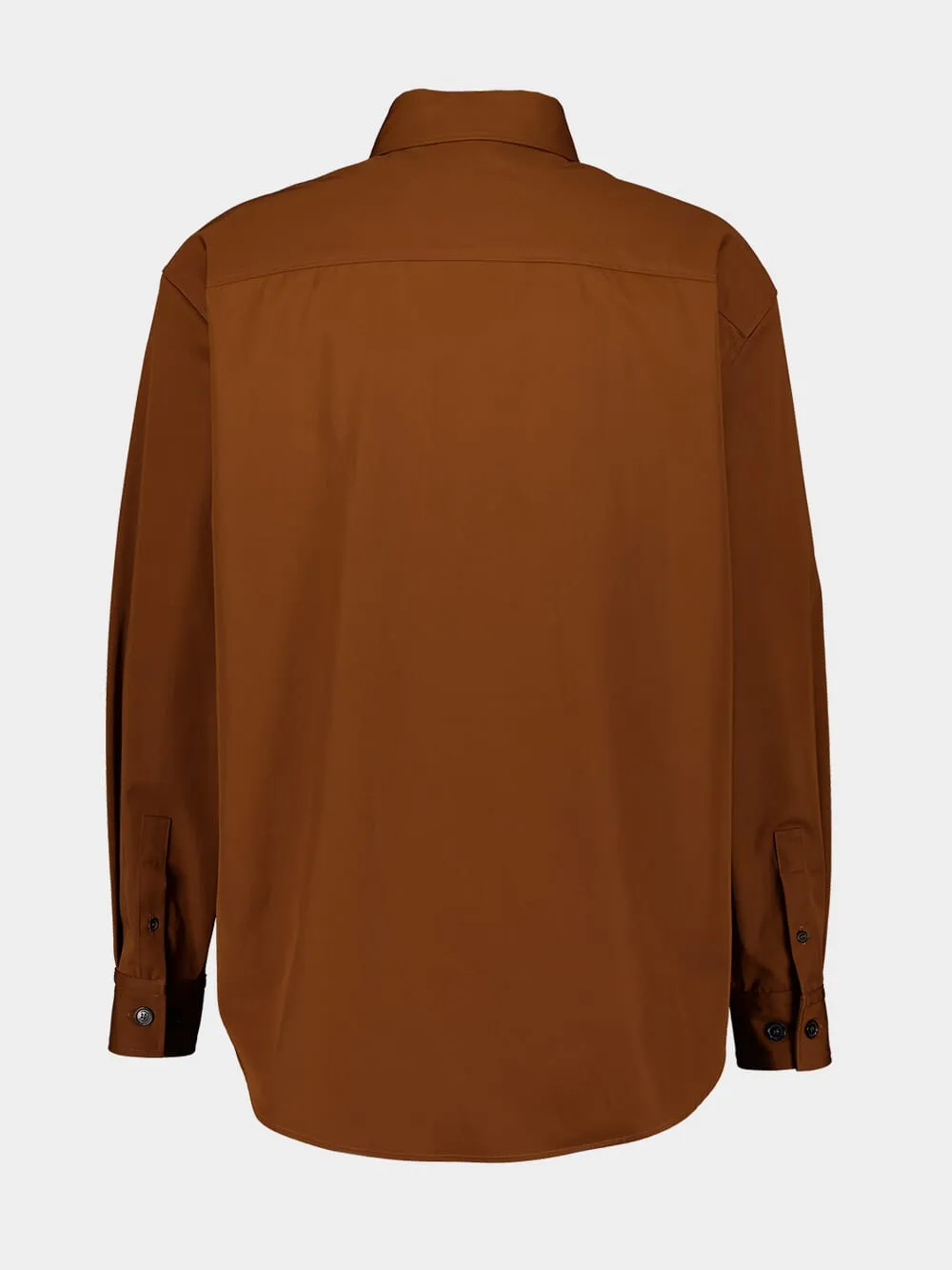 Tobacco Brown Embroidered Shirt sold by Fashion Clinic product image thumbnail 2