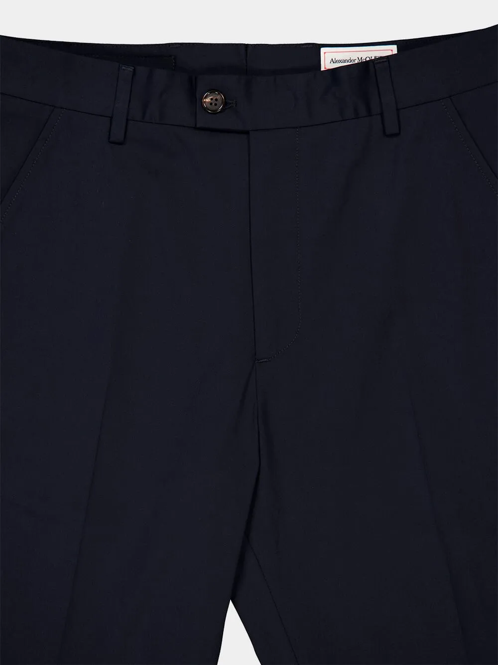 Navy Blue Chino Trousers sold by Fashion Clinic product image thumbnail 3
