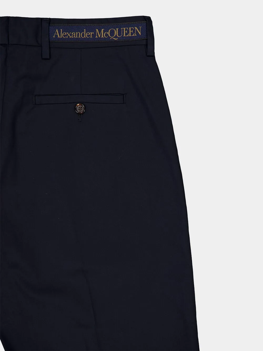 Navy Blue Chino Trousers sold by Fashion Clinic product image thumbnail 4