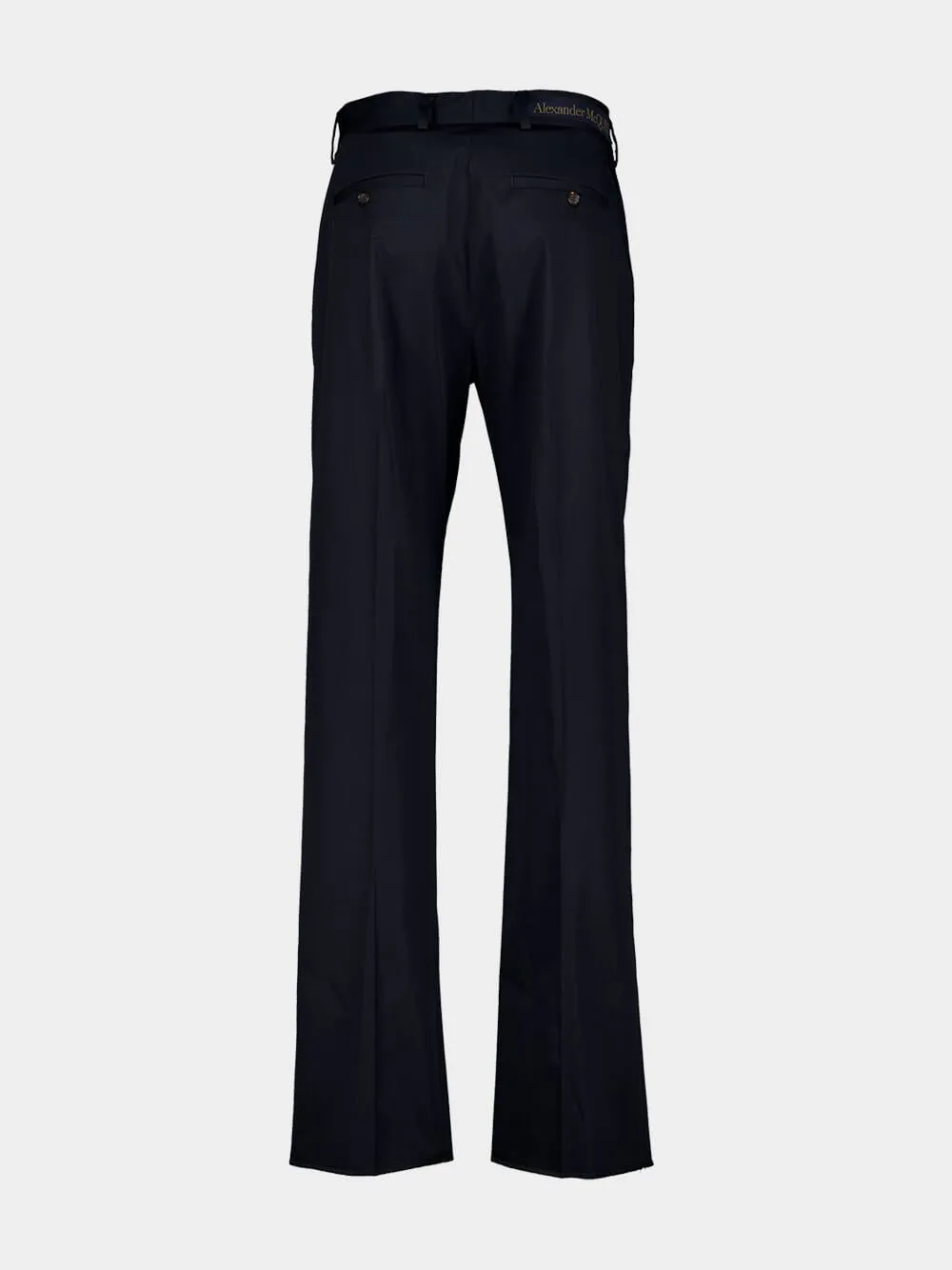 Navy Blue Chino Trousers sold by Fashion Clinic product image thumbnail 2